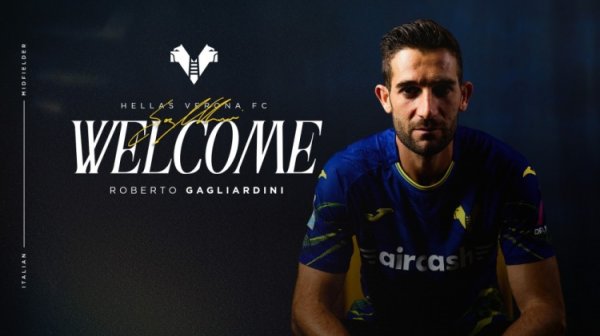 官方：维罗纳签下前国米中场球员加利亚尔迪尼，双方签约至202